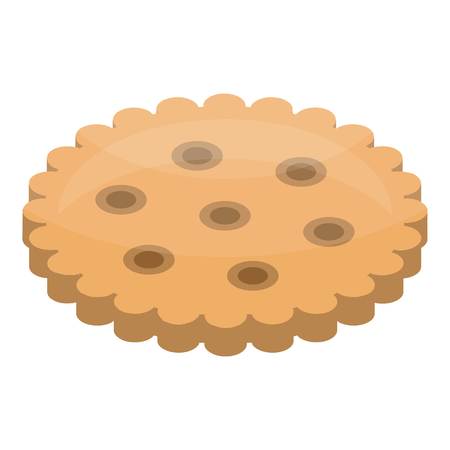 Cracker icon. Isometric of cracker vector icon for web design isolated on white backgroundのイラスト素材