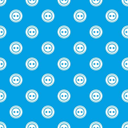 Fabric button pattern vector seamless blue repeat for any useのイラスト素材
