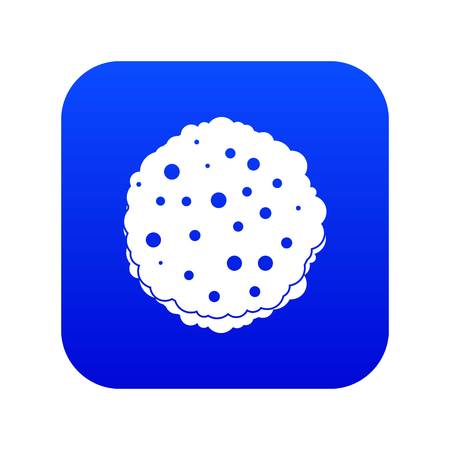 Cutlets icon digital blue for any design isolated on white vector illustrationのイラスト素材