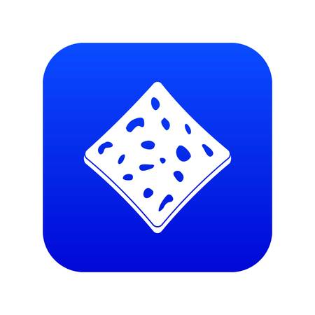 Tofu fresh block icon digital blue for any design isolated on white vector illustrationのイラスト素材