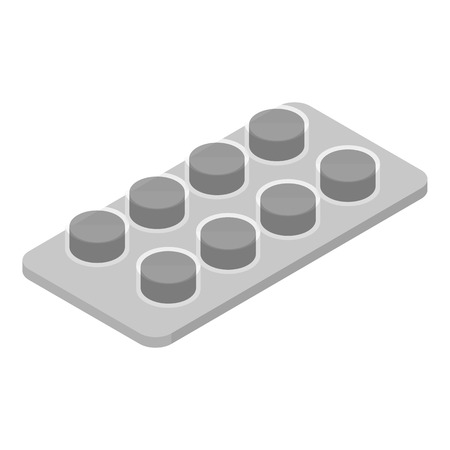 Propolis pills icon, isometric styleのイラスト素材
