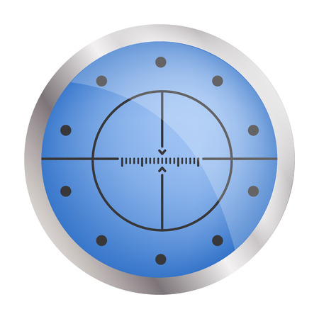 Crosshair target icon, realistic styleのイラスト素材