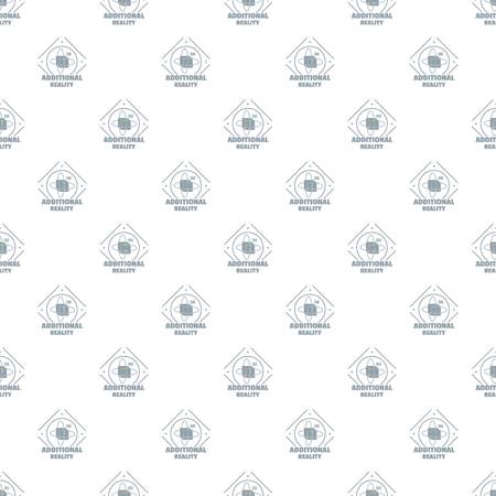 Additional reality pattern vector seamless repeat for any web designのイラスト素材