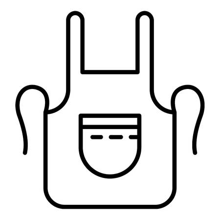 Blacksmith apron icon. Outline blacksmith apron vector icon for web design isolated on white backgroundのイラスト素材