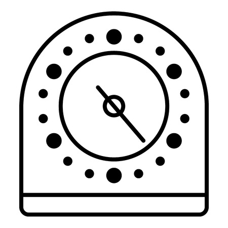 Old timer icon. Outline old timer vector icon for web design isolated on white backgroundのイラスト素材