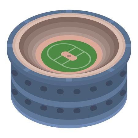 Sport arena icon, isometric styleのイラスト素材