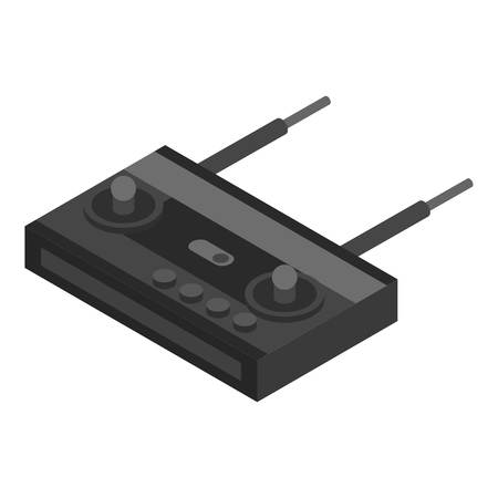 Drone remote control icon. Isometric of drone remote control vector icon for web design isolated on white backgroundのイラスト素材