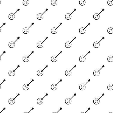 African guitar pattern vector seamlessのイラスト素材