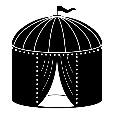 Circus overhang icon. Simple illustration of circus overhang vector icon for web design isolated on white backgroundのイラスト素材