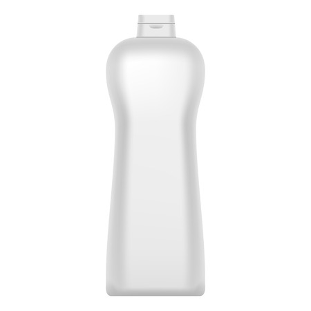 Cosmetic shampoo bottle icon. Realistic illustration of cosmetic shampoo bottle vector icon for web designのイラスト素材