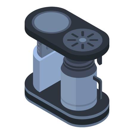 Old coffee maker icon. Isometric of old coffee maker vector icon for web design isolated on white backgroundのイラスト素材