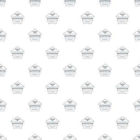 Mushroom forest pattern vector seamlessのイラスト素材