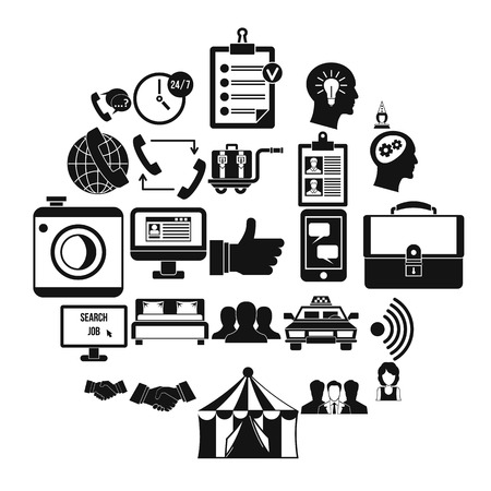 Business coherence icons set. Simple set of 25 business coherence vector icons for web isolated on white backgroundのイラスト素材