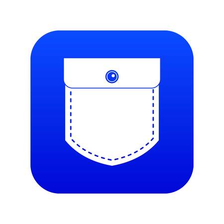 Black jeans pocket icon digital blue for any design isolated on white vector illustrationのイラスト素材
