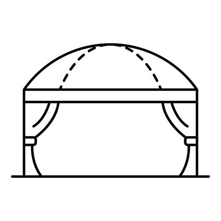Wedding tent icon. Outline wedding tent vector icon for web design isolated on white backgroundのイラスト素材