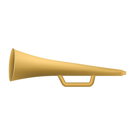 Hand horn trumpet icon, realistic styleのイラスト素材