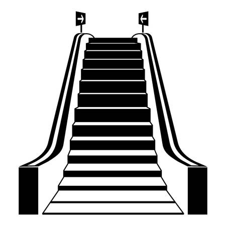 Mall escalator icon, simple styleのイラスト素材