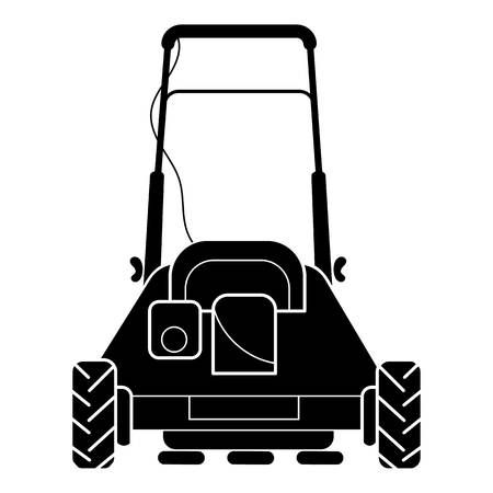 Back of lawn mower icon. Simple illustration of back of lawn mower vector icon for web design isolated on white backgroundのイラスト素材