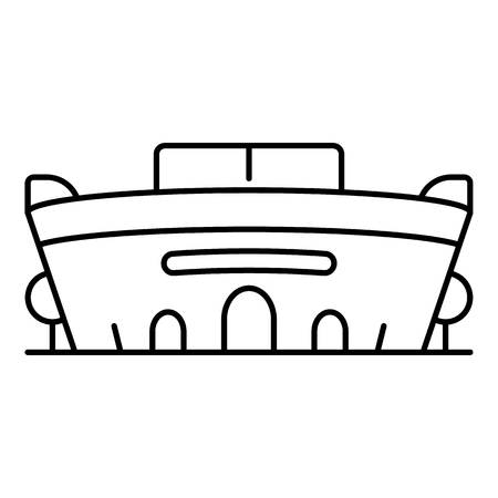 Soccer stadium icon, outline styleのイラスト素材