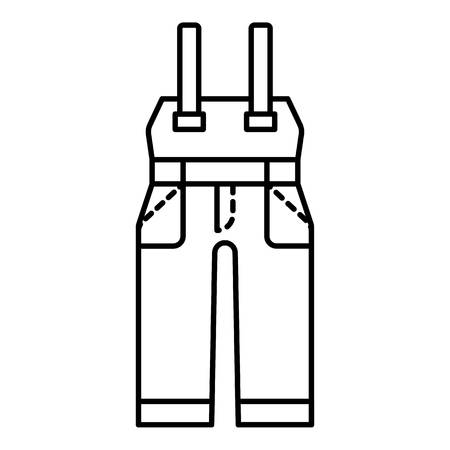 Safety workwear icon. Outline safety workwear vector icon for web design isolated on white backgroundのイラスト素材