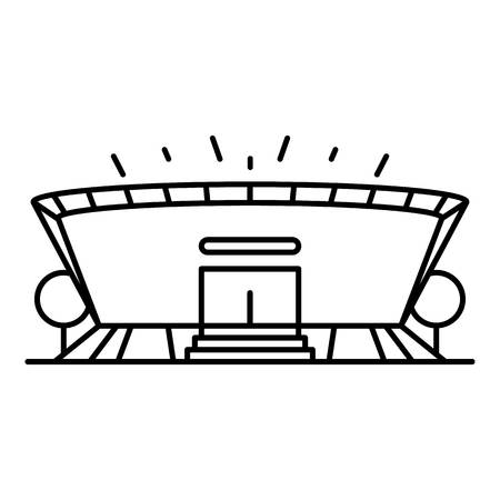 Arena icon. Outline arena vector icon for web design isolated on white backgroundのイラスト素材
