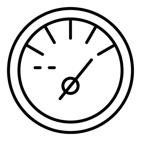 Fuel full tachometer icon. Outline fuel full tachometer vector icon for web design isolated on white backgroundのイラスト素材