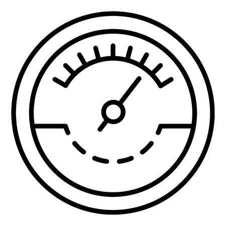 Fuel tachometer icon. Outline fuel tachometer vector icon for web design isolated on white backgroundのイラスト素材