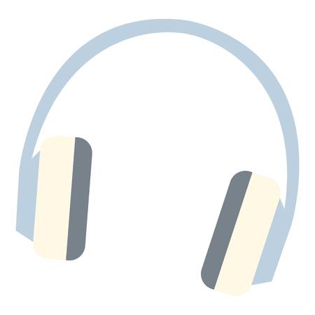 Headphones icon. Flat illustration of headphones vector icon for web designのイラスト素材