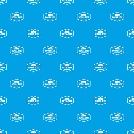 Royal crown pattern vector seamless blueのイラスト素材