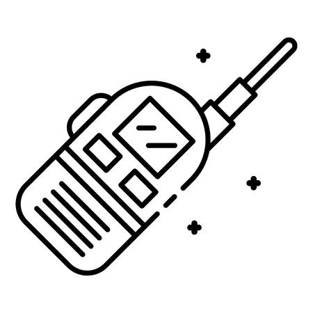 Walkie talkie icon. Outline walkie talkie vector icon for web design isolated on white backgroundのイラスト素材