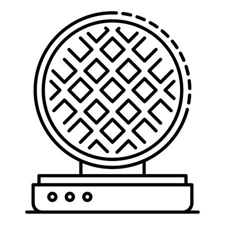 Modern waffle-iron icon. Outline modern waffle-iron vector icon for web design isolated on white backgroundのイラスト素材