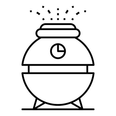 Water humidifier icon, outline styleのイラスト素材