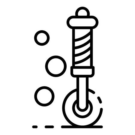 Wheel snorkeling tool icon, outline styleのイラスト素材