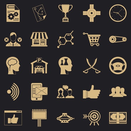 General director icons set. Simple set of 25 general director vector icons for web for any designのイラスト素材