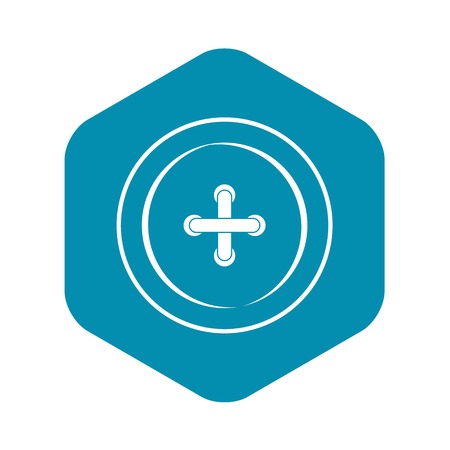 Sewing button icon. Simple illustration of sewing button vector icon for webのイラスト素材