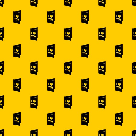 Happy Valentines day or weeding card pattern seamless vector repeat geometric yellow for any designのイラスト素材