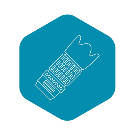 Interchangeable lens icon. Outline illustration of interchangeable lens vector icon for webのイラスト素材