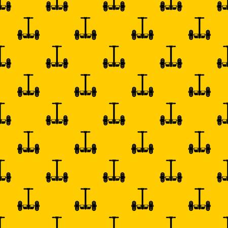 Two wheeled battery powered vehicle pattern vectorのイラスト素材