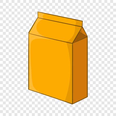 Cardboard packaging icon in cartoon style isolated on background for any web designのイラスト素材