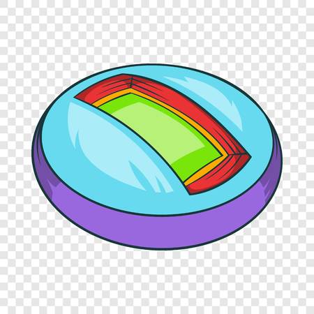 Round indoor stadium icon, cartoon styleのイラスト素材