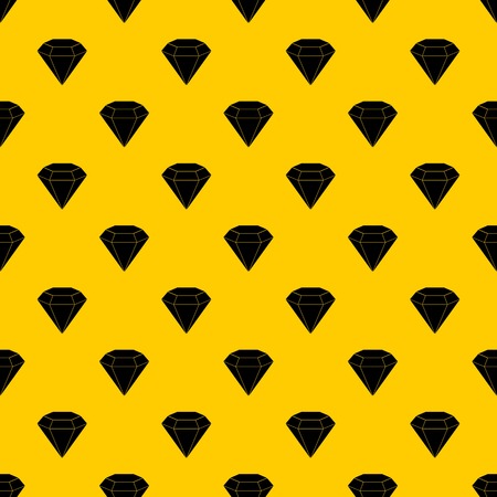 Brilliant gemstone pattern seamless vector repeat geometric yellow for any design