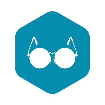 Glasses for blind icon in simple style isolated on white backgroundのイラスト素材