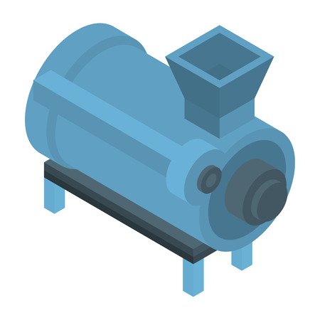 Tractor mill cistern icon. Isometric of tractor mill cistern vector icon for web design isolated on white backgroundのイラスト素材