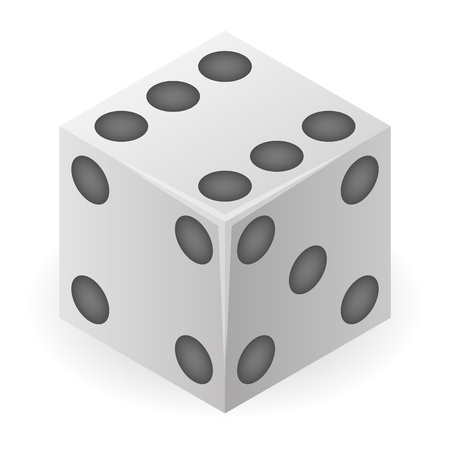 dice icon, isometric styleのイラスト素材
