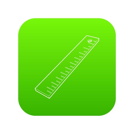 Line ruler icon green vectorのイラスト素材