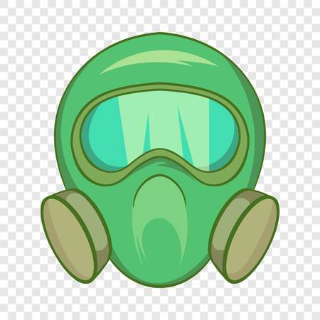 Gas mask icon in cartoon style isolated on background for any web designのイラスト素材