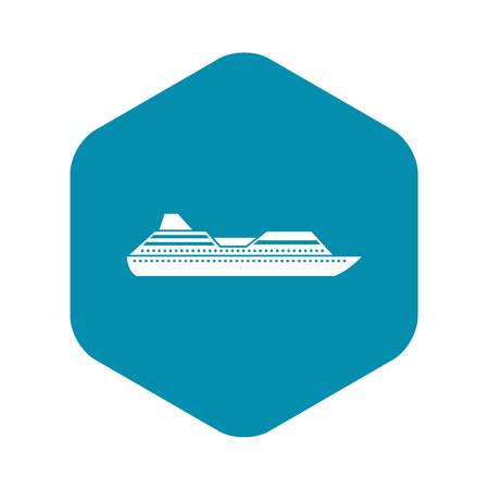 Cruise liner icon, simple styleのイラスト素材