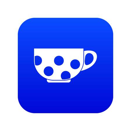 Cup icon digital blueのイラスト素材
