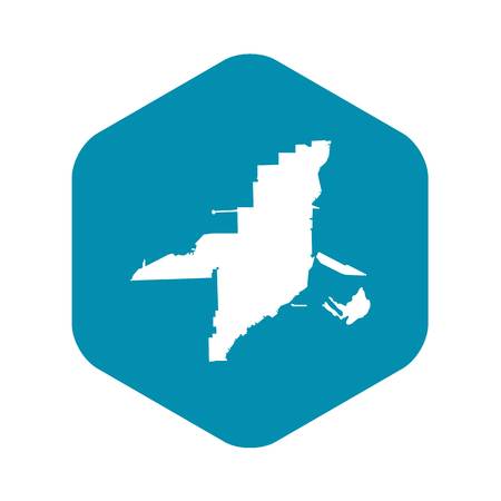 Florida map icon, simple styleのイラスト素材