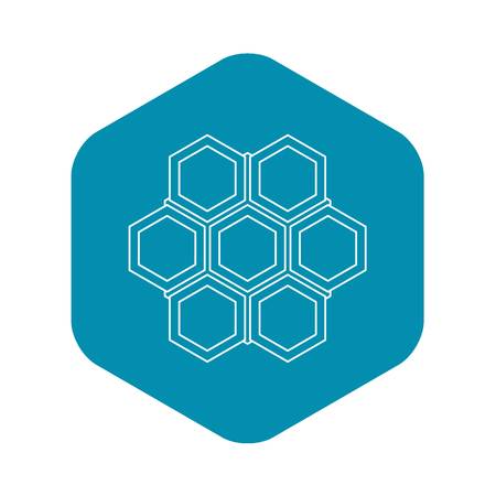 Little honeycomb icon, outline styleのイラスト素材